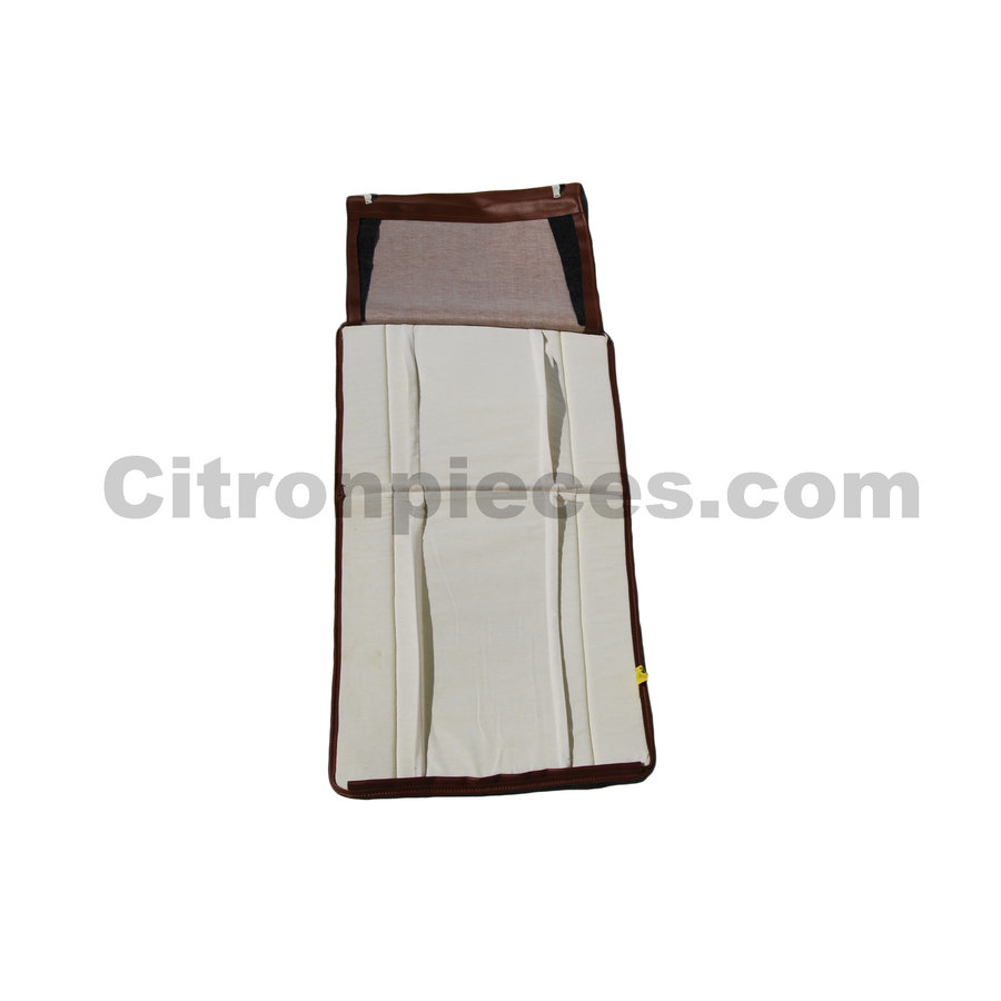 Original seat cover set for front seat in brown leatherette years '50 '60 Citroën 2CV-3