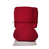 ID/DS Garniture siège AV en étoffe rouge unie pour assise + dossier Panneau de fermeture en simili blanchâtre imprimé gauffre Citroën ID/DS