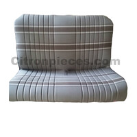 Original seat cover set for rear bench in gold cloth Charleston Citroën 2CV
