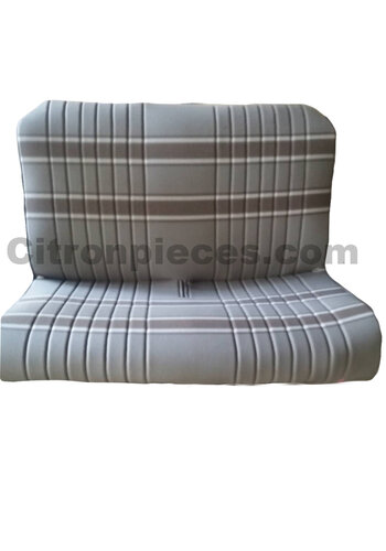  Citroën 2CV Jeu complet de housse d'origine: 2 sièges avants + 1 banquette AR étoffe ocre Charleston Citroën 2CV 