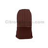 2CV Original seat cover set for front R seat in brown leatherette (2 round angles) Citroën 2CV