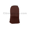 Citroën 2CV Original seat cover set for front R seat in brown leatherette (2 round angles) Citroën 2CV