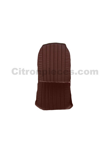  2CV Original seat cover set for front R seat in brown leatherette (2 round angles) Citroën 2CV 