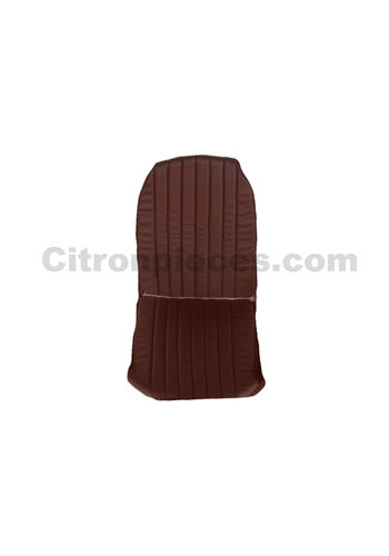 Citroën 2CV Original seat cover set for front R seat in brown leatherette (2 round angles) Citroën 2CV 