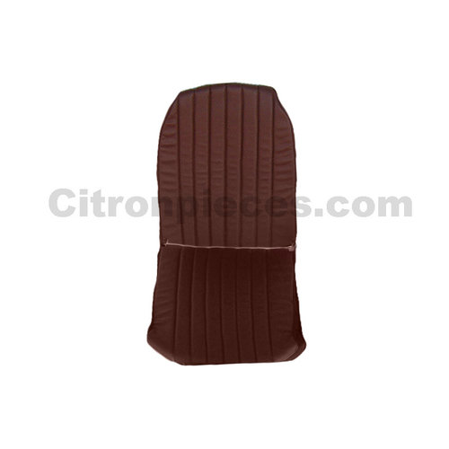  2CV Original seat cover set for front R seat in brown leatherette (2 round angles) Citroën 2CV 