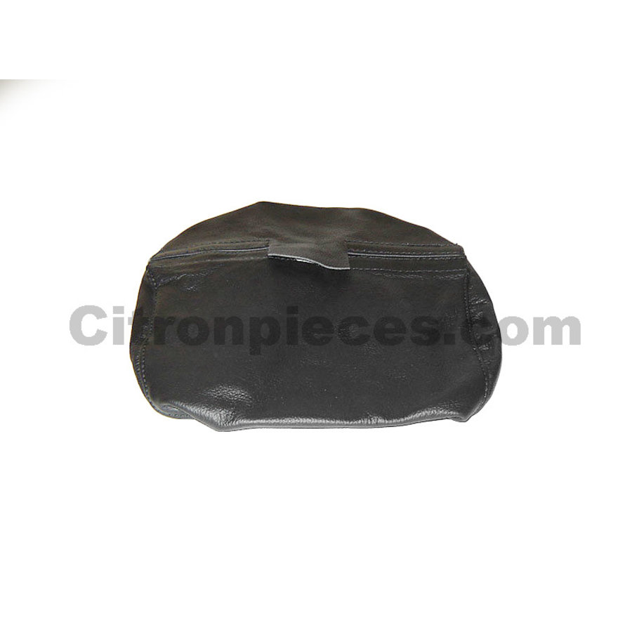 Garniture pour repose-tête et tige de fixation de repose-tête cuir noir Citroën SM-1