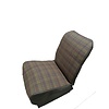 2CV Original seat cover set for rear bench in Set van 2 voorstoelhoezen (2 ronden kanten) en 1 achterbank ECOSSAIS cloth