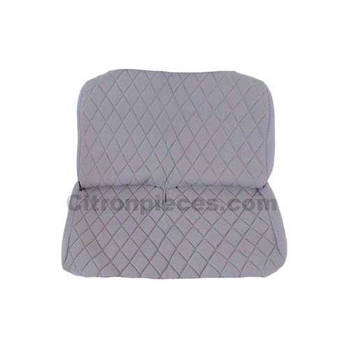  2CV Original seat cover set for rear bench in gray cloth Charleston Citroën 2CV 