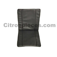 Seat cover for front seat in strong black leatherette (fourgonette) years '50 '60 Citroën 2CV