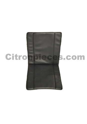  2CV Seat cover for front seat in strong black leatherette (fourgonette) years '50 '60 Citroën 2CV 