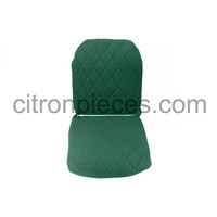 thumb-Original seat cover set for front L seat (2 round angles) in green cloth Charleston Citroën 2CV-3