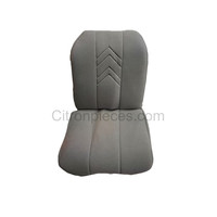 thumb-Original seat cover set for front L seat (2 round angles) in gray cloth with old Citroën logo Citroën 2CV-2