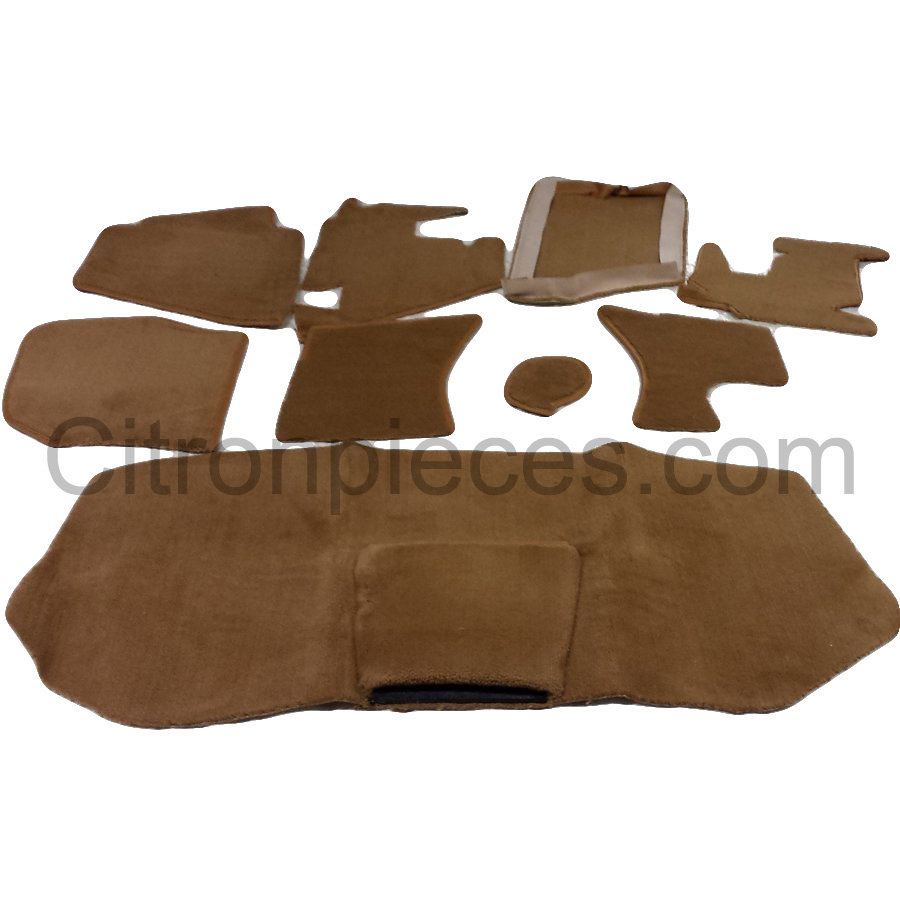 Full carpet set including foam brown Citroën ID/DS-2