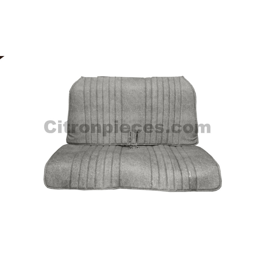 Original seat cover set for rear bench in blue denim leatherette Dyane Citroën 2CV-1