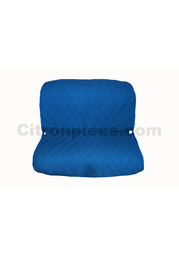  2CV Original seat cover set for rear bench in blue cloth Charleston Citroën 2CV 