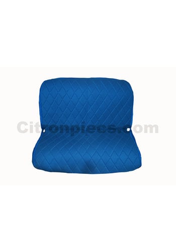  Citroën 2CV Original seat cover set for rear bench in blue cloth Charleston Citroën 2CV 