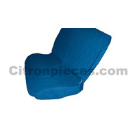 thumb-Original seat cover set for rear bench in blue cloth Charleston Citroën 2CV-2