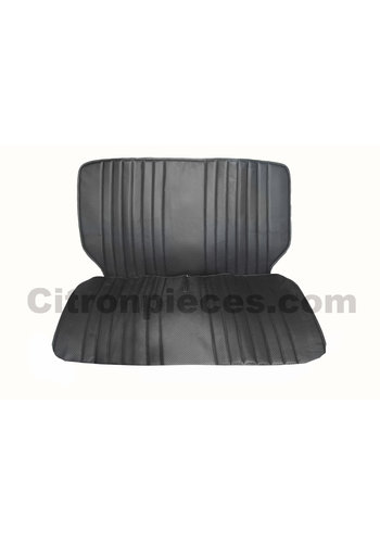  2CV Original seat cover set for front bench in black leatherette Dyane Citroën 2CV 