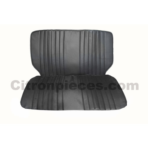  2CV Original seat cover set for front bench in black leatherette Dyane Citroën 2CV 