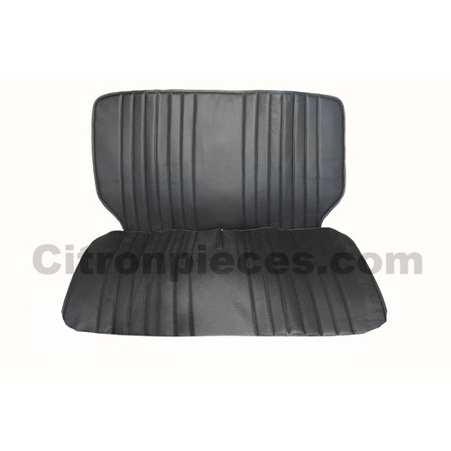  Citroën 2CV Original seat cover set for front bench in black leatherette Dyane Citroën 2CV 