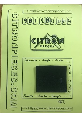  Skai noir (pièce d'exemple) RAL 9017 