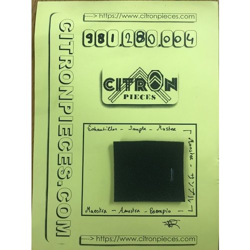  Zwart skai voorbeeld RAL 9017 