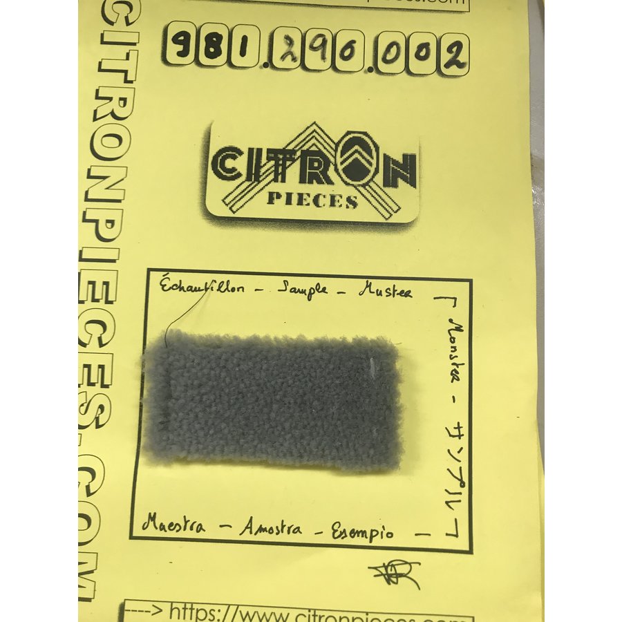 Tapis gris martiaux (échantillon) RAL 7031-1