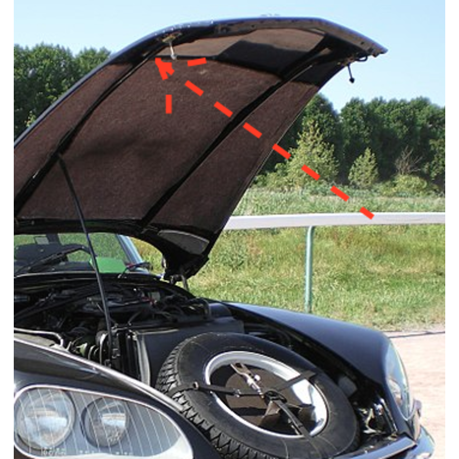 Caoutchouc pour sécuriser la barre du capot /2CV etc Caoutchouc fixation de vitre pour ancien modèle Citroën 2CV-7