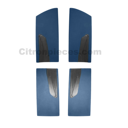  ID/DS Door card set blue cloth (flat foruperpecial) Citroën ID/DS 