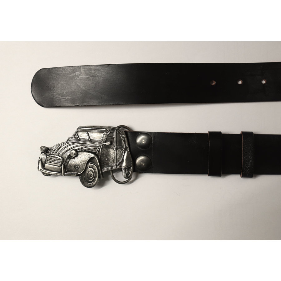 Leren riem met gesp Citroen 2CV maat 48-4