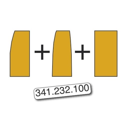  2CV 341.232.100: Basis zum Nachspannen eines Einzelsitzes, mit Draht darin, 1 runde Ecke oder 2 runde Ecken, Citroën 2CV 