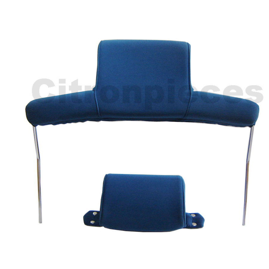 Head rest with blue cloth trimming wide model 2 pieces Citroën ID/DS-1