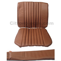 thumb-Front seat cover brown leather for foam back Citroën ID/DS-2