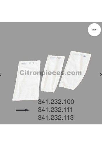  Citroën 2CV 2 cloth material spring fixition pads for the front seat Dyane Citroën 2CV 