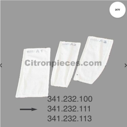 2CV 2 cloth material spring fixition pads for the front seat Dyane Citroën 2CV 