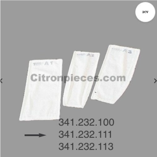  Citroën 2CV 2 cloth material spring fixition pads for the front seat Dyane Citroën 2CV 