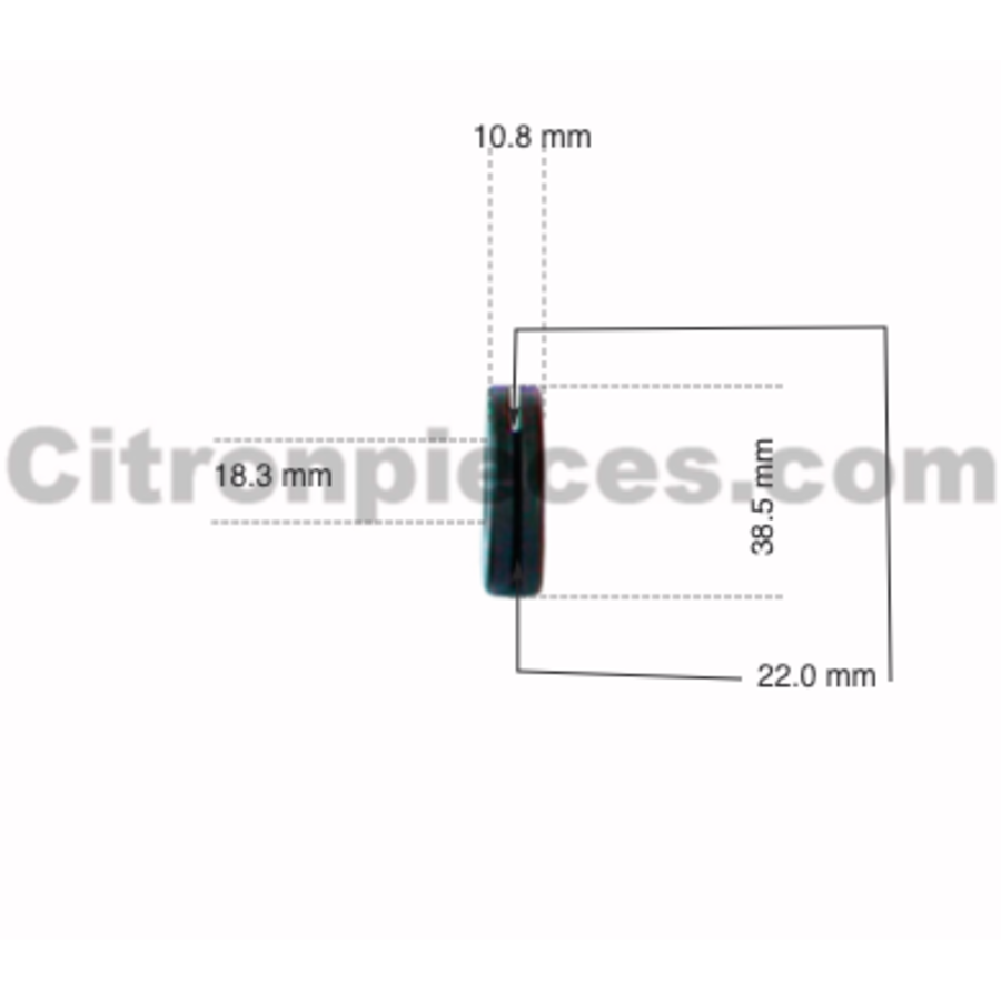 Rondelle en caoutchouc du passage de tuyau LHM/LHS du support de batterie Citroën ID/DS-1