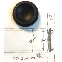 thumb-Rubber plug in water gutter above 4 th cilinder original part! Citroën ID/DS-2