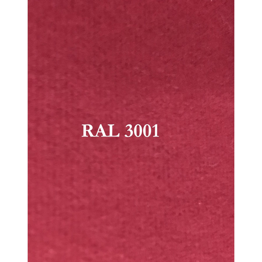 Stoff rot (Hellrot) mit 3 mm Schaum. Preis pro laufenden Meter, Breite +/- 1.50 M  [991.350.009] RAL 3001-1