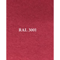 thumb-Monster rode stof met 3 mm schuim.  Kleur code Ral 3001-1
