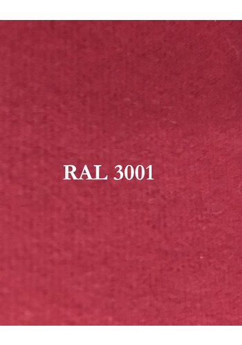  Material Cloth sample, bright red with 3 mm of foam. Color code Ral 3001 