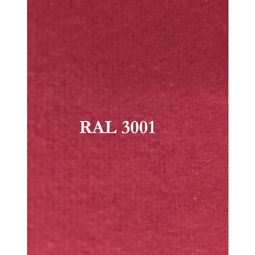  Material Monster rode stof met 3 mm schuim.  Kleur code Ral 3001 