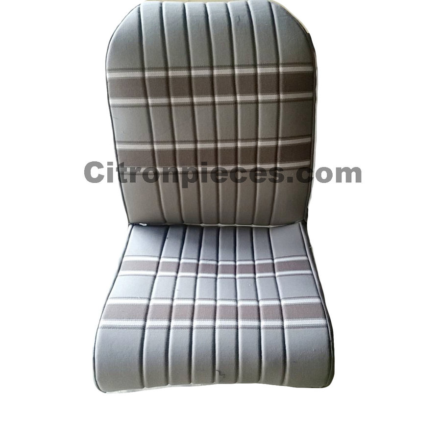 Upholstery set 2 front seats + 1 rear seat in beige for 2cv / dyane-3