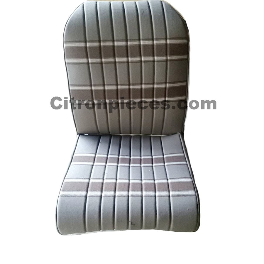 Upholstery set 2 front seats + 1 rear seat in beige for 2cv / dyane-4