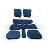 ID/DS Garniture complète (2 sièges AV + 1 banquette AR) en étoffe bleu unie Citroën ID/DS