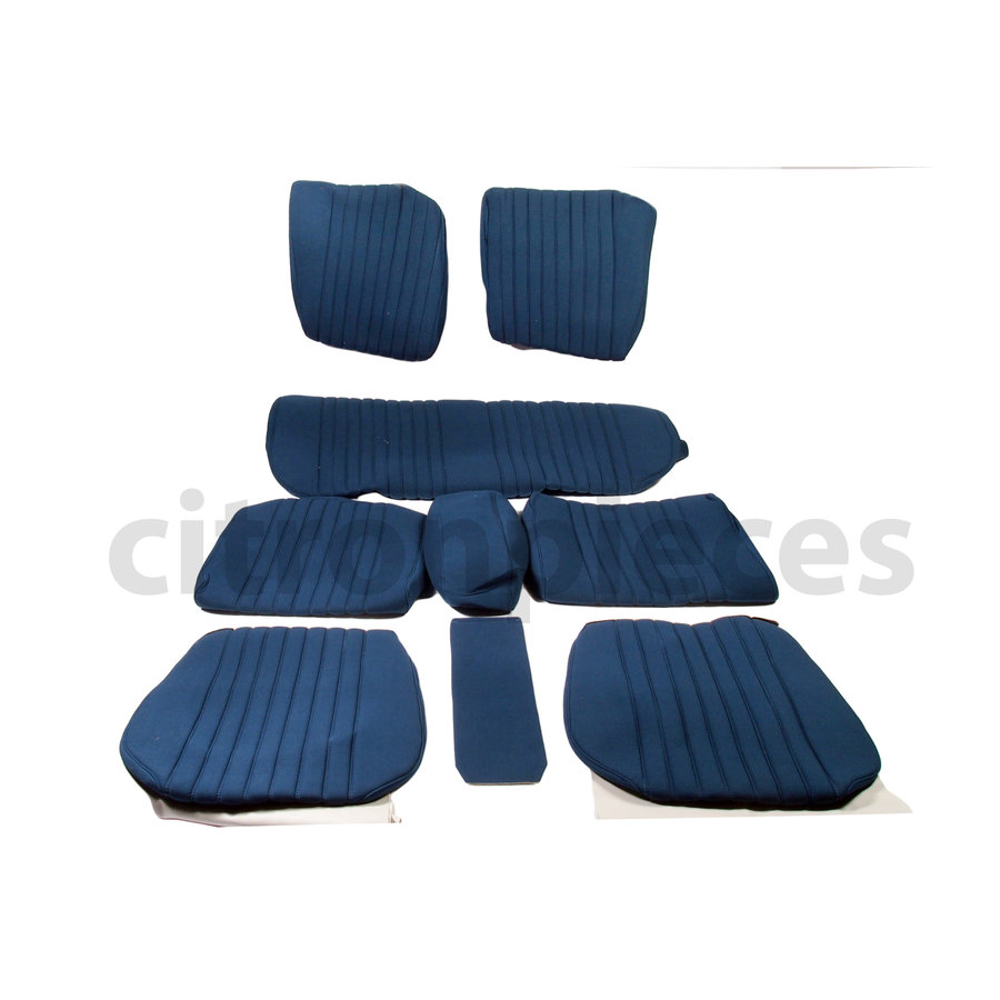 Set of seat covers for 1 car pallas from 69 blue cloth Citroën ID/DS-1