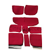 Citroën ID/DS Set of seat covers for 1 car. Dsuper Dspecial red cloth Citroën ID/DS