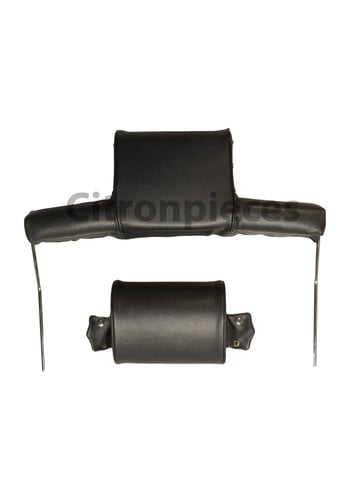  Citroën ID/DS Head rest with black leather trimming wide model 2 pieces Citroën ID/DS 