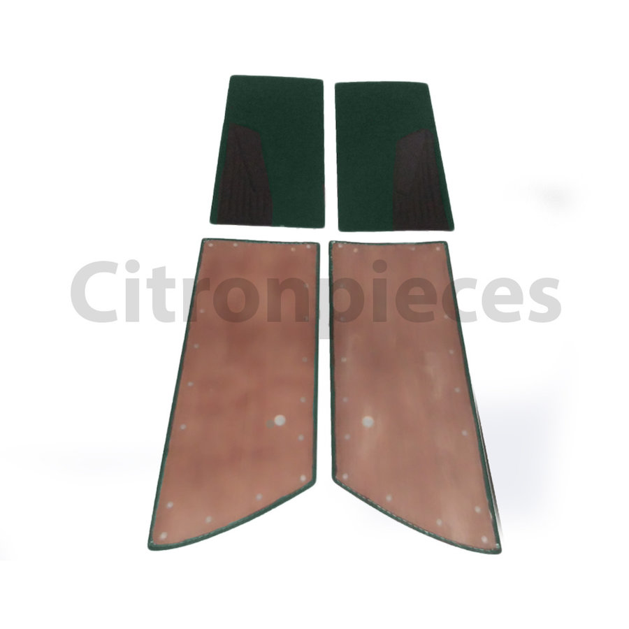 Set deurschotten groen stof Citroën ID/DS-3