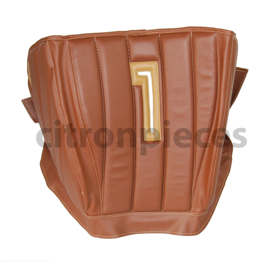 Sound proofing cover recovering the motor separation unit brown leatherette row stiching Citroën HY-1